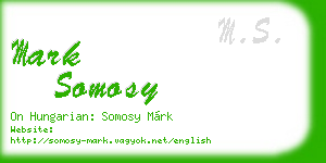 mark somosy business card