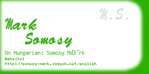 mark somosy business card